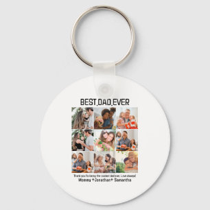 Chaveiro Colagem de Fotografias do Melhor Pai Do Dia de os 