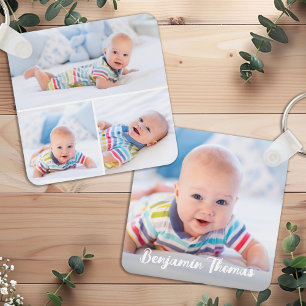 Chaveiro Colagem de Fotografias Personalizada Moderna de 4 