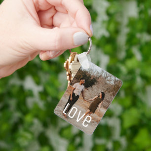 Chaveiro Colagem de Fotos e Texto Personalizada