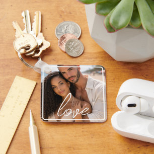 Chaveiro Colagem de Fotos e Texto Personalizada