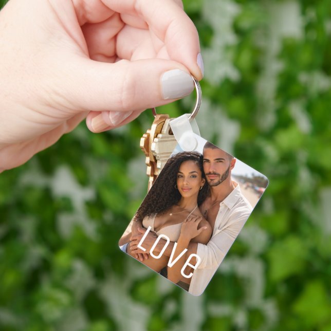 Chaveiro Colagem de Fotos e Texto Personalizada (Mão)
