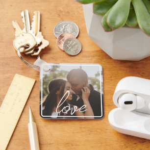 Chaveiro Colagem de Fotos e Texto Personalizada