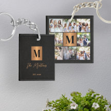 Colagem de fotos monograma família