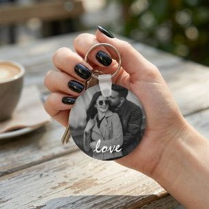 Chaveiro Colagem de Fotos Personalizada com 2 Lados e Texto
