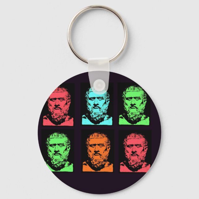 Chaveiro Colagem de Platão (Frente)