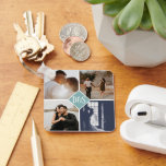 Chaveiro Colagem Personalizada de Fotografias Monogramas 5<br><div class="desc">Crie um anel-chave de 5 Fotografias personalizado exclusivo,  personalizado e personalizado,  do Ricaso</div>
