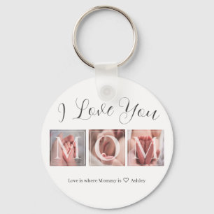Chaveiro Colagem Personalizada De Fotografias Para A Mãe