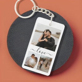 Chaveiro Colagem Personalizada de Fotos e Texto