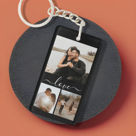 Chaveiro Colagem Personalizada de Fotos e Texto
