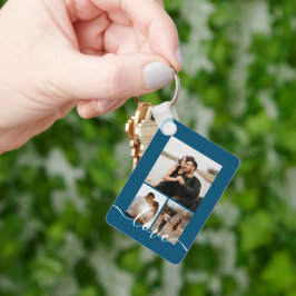 Chaveiro Colagem Personalizada de Fotos e Texto