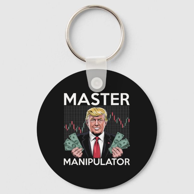 Chaveiro Colapso do mercado de ações da tarifa de Trump (Frente)