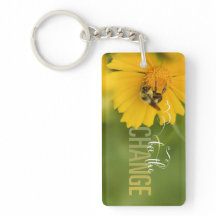 Colar de Acrílico Retangular Bee the Change