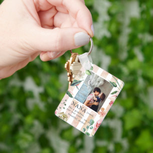 Chaveiro Colar de Chaves Floral Nana Foto Personalizada