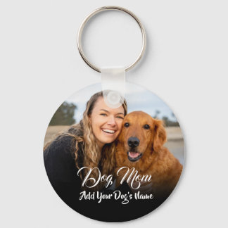 Chaveiro Colar de Foto Personalizado de Mãe de Cachorro