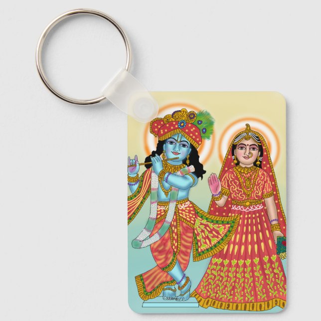 Chaveiro Colar Radha Krishna (Frente)
