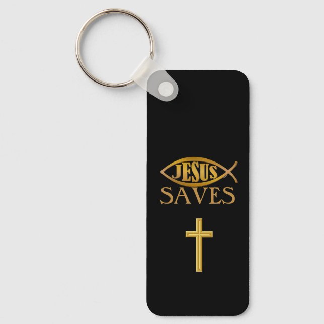 Chaveiro Coleção de Presentes de Fé: Jesus Salva  (Frente)