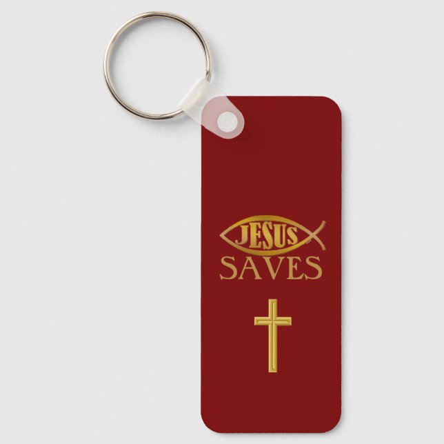 Chaveiro Coleção de Presentes de Fé: Jesus Salva  (Frente)