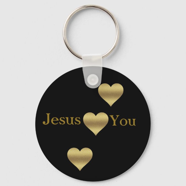 Chaveiro Coleção de Presentes de Fé - Jesus Te Ama (Frente)