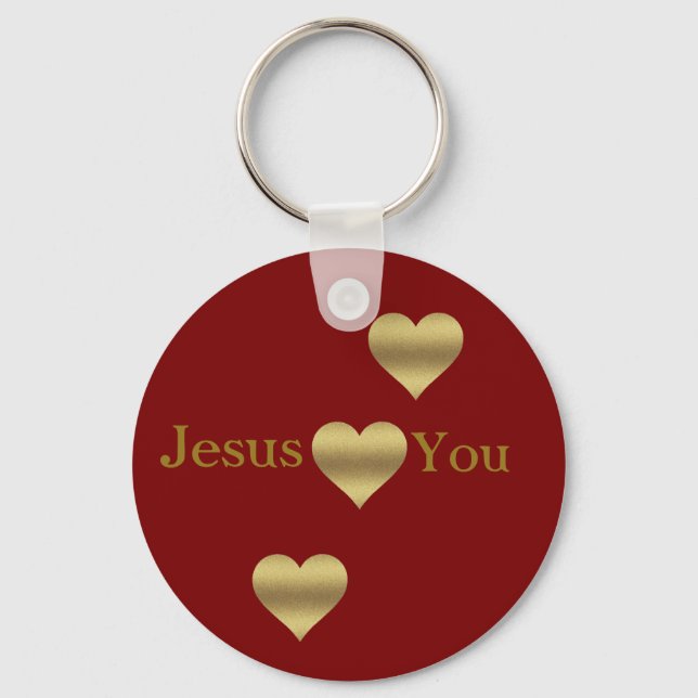 Chaveiro Coleção de Presentes de Fé - Jesus Te Ama (Frente)