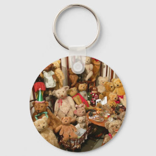 Chaveiro Coleção De Ursos De Teddy Vintage