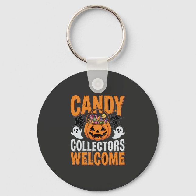 Chaveiro Colecionadores de Doces Bem-vindo Halloween Abóbor (Frente)