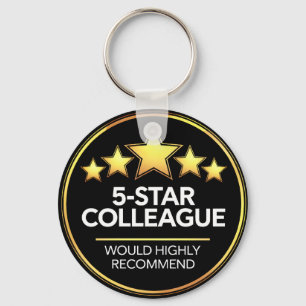 Chaveiro Colega Cinco Estrelas, Presente de Workmate, Revis