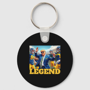 Chaveiro Colégio Trump De Futebol Colegial Azul E Amarelo