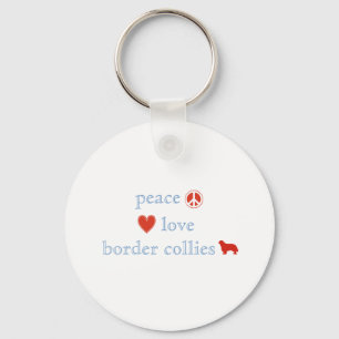 Chaveiro Collies de beira do amor da paz