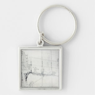 Chaveiro Colocação acima do andaime fora da casa de Craig