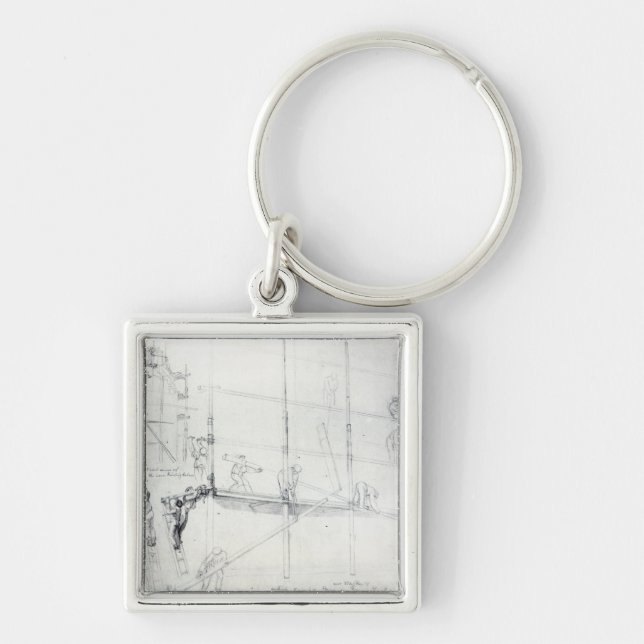 Chaveiro Colocação acima do andaime fora da casa de Craig (Frente)