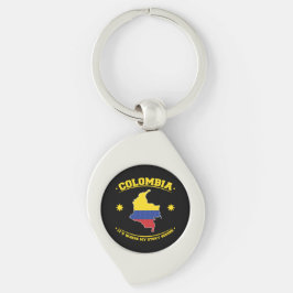 Chaveiro Colômbia Bandeira Colombiana Orgulho do Patrimônio