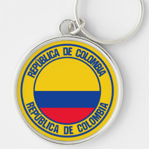 Chaveiro Colômbia Round Emblem