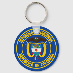 Chaveiro Colômbia Round Emblem