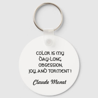 Chaveiro COLOR É MINHA OBSESSÃO CITAÇÃO pulseira