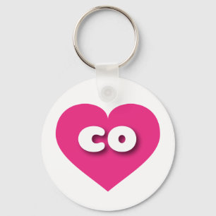 Chaveiro Colorado Hot Pink Heart - Amor