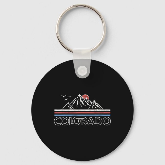 Chaveiro Colorado Mountain State Flag Tee Rocky Mountain S (Frente)