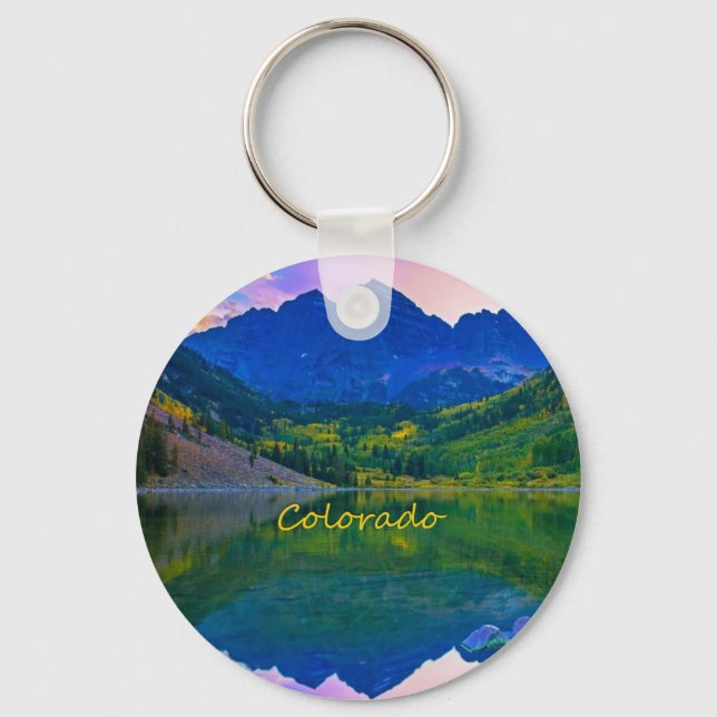 Chaveiro Colorado Rocky Mounains e Lake (Frente)