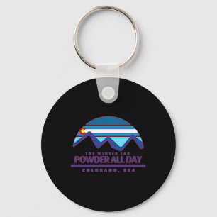 Chaveiro Colorado Skiing Mountain Snowboard Rocky Powder