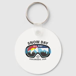Chaveiro Colorado Snowboard Snow Rocky Skiing Mountain D