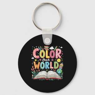 Chaveiro Colore nosso Programa de Leitura do Livro Mundial 