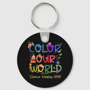 Chaveiro Colore o nosso verão mundial Lendo Boho Wildflow 2
