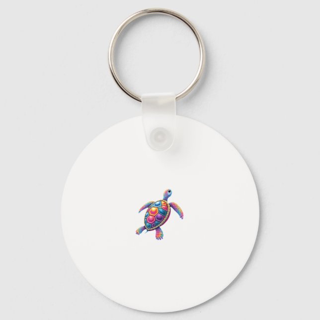Chaveiro Colorful Splash Eastern Box Turtle (2) (Frente)