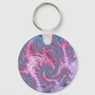 Chaveiro Colorida Boho Hippie Groovy Trippy Pastel Fractal