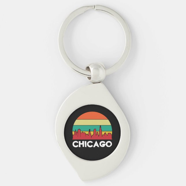 Chaveiro Colorida Chicago Windy City (Frente)