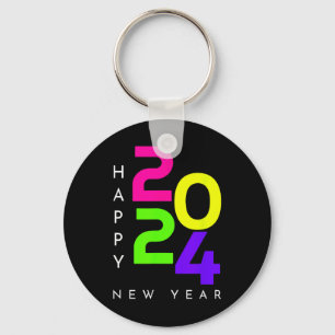 Chaveiro Colorida Feliz ano novo 2024 - Matching Family Chr