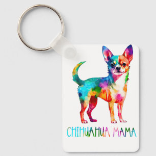 Chaveiro Colorida Mamãe Cachorrinha Chihuahua Mãe Cachorra