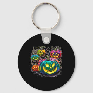 Chaveiro Colorida Pumpkin Fantasmas Jack O Lanterna Hallowe