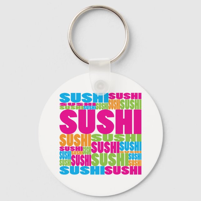 Chaveiro Colorida Sushi (Frente)