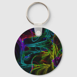 Chaveiro colorido abstrato