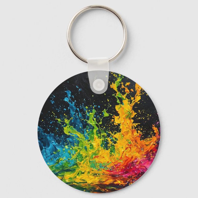 Chaveiro Colorir Coloração de Tinta (Frente)